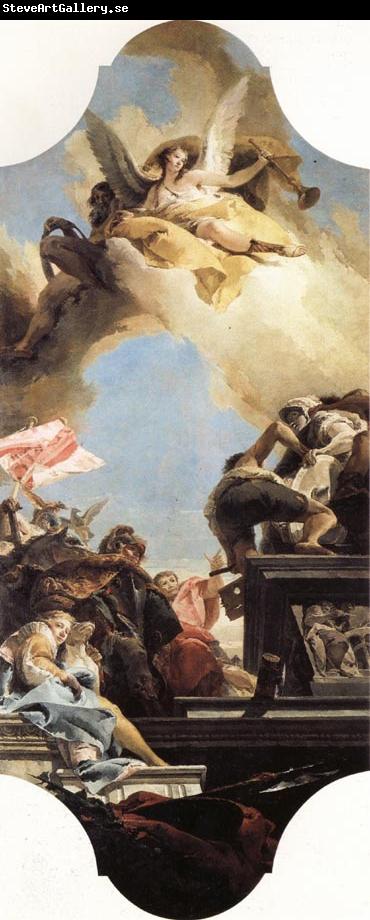 Giovanni Battista Tiepolo Erection of a Statue to an Emperor